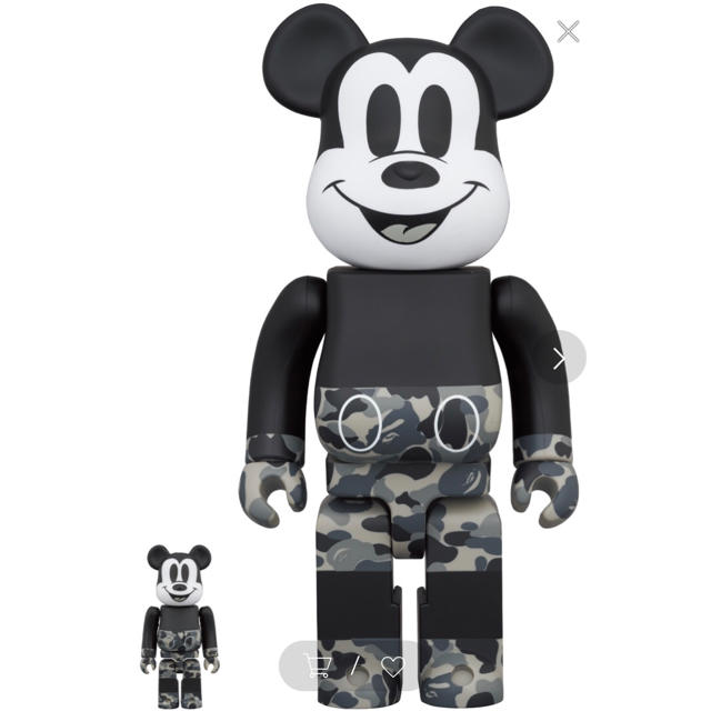 BE@RBRICK BAPE Mickey Mouse 100% & 400%