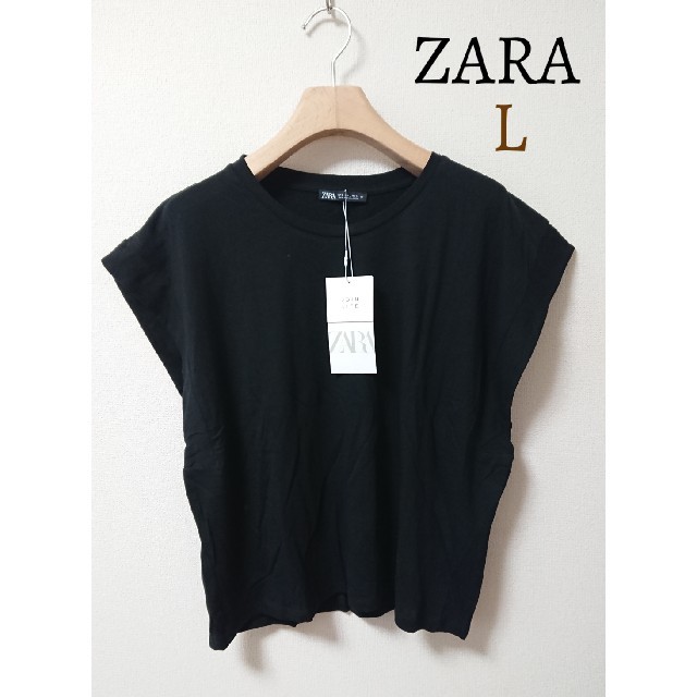 ZARA(ザラ)の今季 新品 ZARA ザラ フレンチスリーブ Tシャツ 半袖 トップス レディースのトップス(Tシャツ(半袖/袖なし))の商品写真