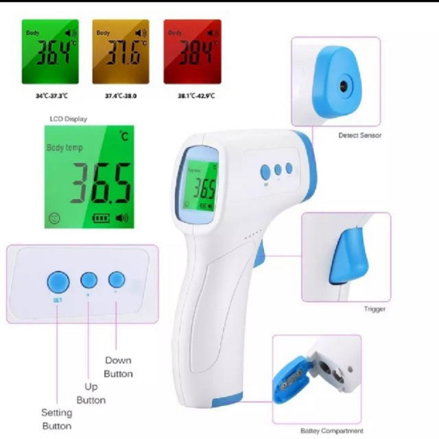 非接触式デジタル電子温度計 スマホ/家電/カメラの美容/健康(その他)の商品写真