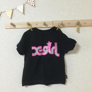 エックスガールステージス(X-girl Stages)の美品 xgirl ロゴTシャツ 90(Tシャツ/カットソー)
