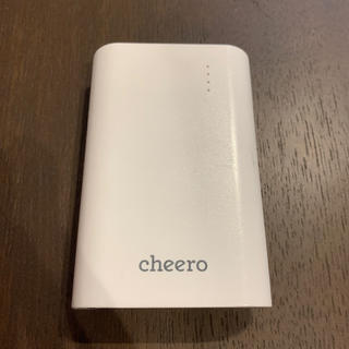 白 充電器 cheero(バッテリー/充電器)