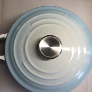 ルクルーゼ(LE CREUSET)の希少レア⭐ルクルーゼ⭐ココット・ロンド  パウダーブルー 20㎝(鍋/フライパン)