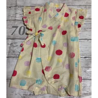ニシマツヤ(西松屋)の新品、未使用！  甚平 ロンパース 70(甚平/浴衣)