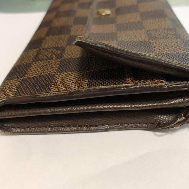LOUIS VUITTON(ルイヴィトン)のジャンク品　ルイヴィトン　ダミエ　長財布 レディースのファッション小物(財布)の商品写真