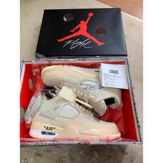 air jordan 4 sail off-white 25.5cm(スニーカー)