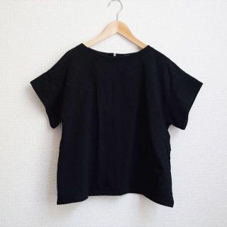 ドゥロワー(Drawer)のドゥロワー Drawer カットソー ドロワー 後ろジップ 黒(Tシャツ(半袖/袖なし))