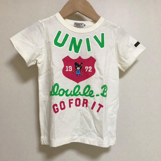 DOUBLE.B(ダブルビー)の【新品】ミキハウス　ダブルB 半袖Tシャツ　100 キッズ/ベビー/マタニティのキッズ服女の子用(90cm~)(Tシャツ/カットソー)の商品写真