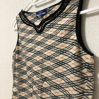 バーバリーブルーレーベル(BURBERRY BLUE LABEL)のavocado様専用　バーバリーノースリーブ、ブラックトップス(タンクトップ)