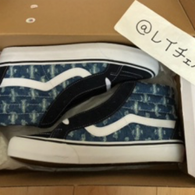 国内正規27.5cm Supreme VANS SK8-Hi Blue