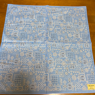 新品◆水色ペイズリー　バンダナ　大判ハンカチ　弁当包み(バンダナ/スカーフ)