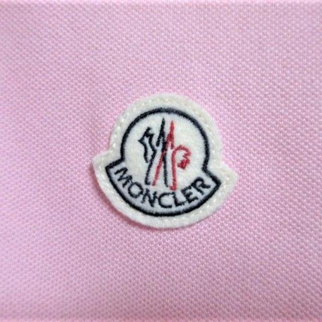 MONCLER モンクレール ワッペン ポロシャツ 半袖/S/ピンク☆国内