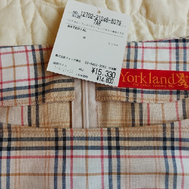 Yorkland - 再値下げ☆タグ付き新品【Yorkland】キャップスリーブ