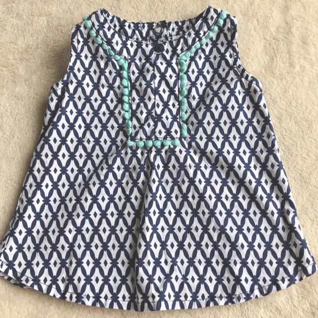 carter's(カーターズ)のノースリーブ　コットンブラウス　3month キッズ/ベビー/マタニティのベビー服(~85cm)(シャツ/カットソー)の商品写真