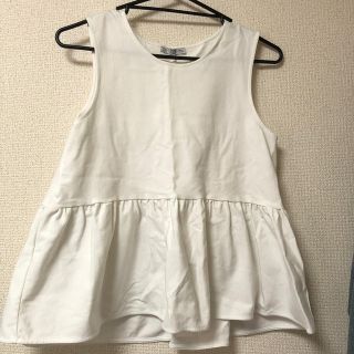 ザラ(ZARA)のZARAキャミソール白(タンクトップ)