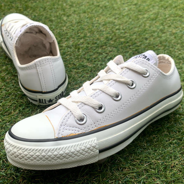 美品22 converse コンバース レザー オールスター OX E78