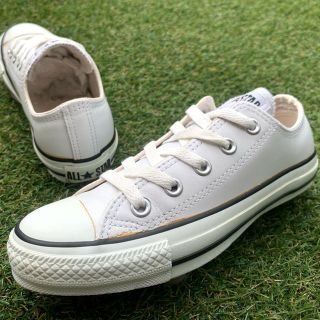 コンバース(CONVERSE)の美品22 converse コンバース レザー オールスター OX E78(スニーカー)