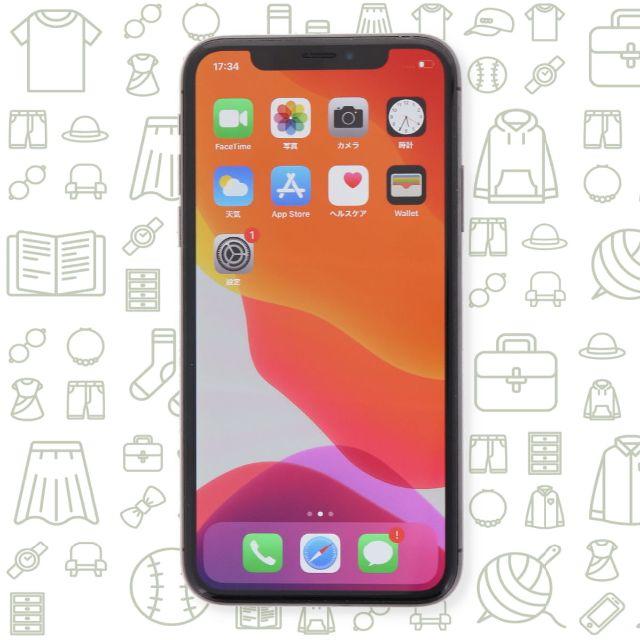 iPhone(アイフォーン)の【C】iPhoneX/64/au スマホ/家電/カメラのスマートフォン/携帯電話(スマートフォン本体)の商品写真