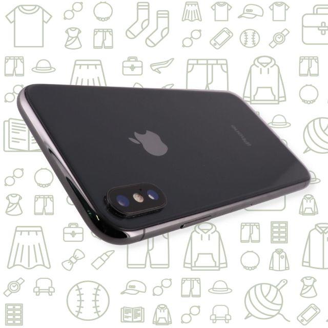 iPhone(アイフォーン)の【C】iPhoneX/64/au スマホ/家電/カメラのスマートフォン/携帯電話(スマートフォン本体)の商品写真