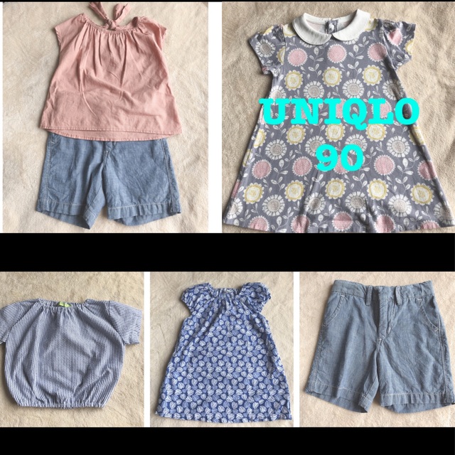 babyGAP(ベビーギャップ)の【5点セット】　90サイズ ワンピース・ショートパンツ・トップス キッズ/ベビー/マタニティのキッズ服女の子用(90cm~)(その他)の商品写真