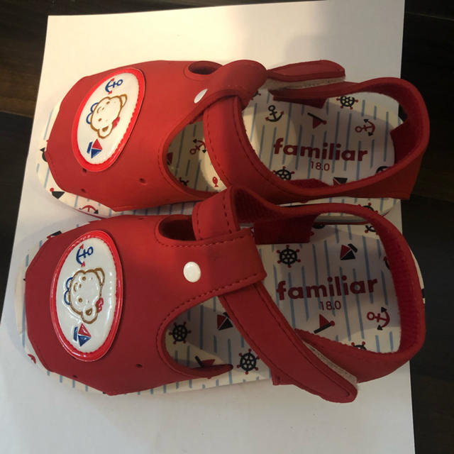 familiar(ファミリア)のファミリア  リアちゃん　サンダル　18.0 キッズ/ベビー/マタニティのキッズ靴/シューズ(15cm~)(サンダル)の商品写真