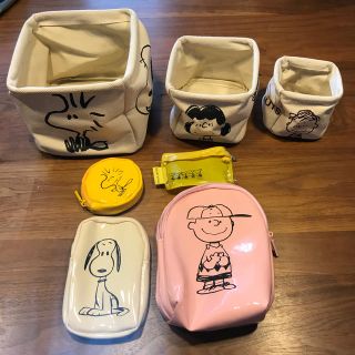 スヌーピー(SNOOPY)のSNOOPY 小物入れ3種　ポーチ4種　セット(小物入れ)