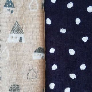 〘69〙おやこハンカチ ガーゼハンカチ ハンカチ ハンドメイド