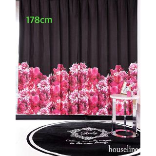 Rady - Rady リゾートフラワーカーテン ブラック 178cmの通販 by Ti