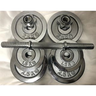 ダンベル シルバー 10kg + 3kg(トレーニング用品)