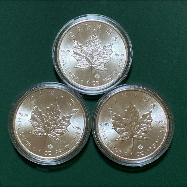 カナダ メイプルリーフ銀貨6枚セット　(1オンス銀貨)
