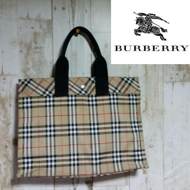 BURBERRY バーバリー ノバチェック柄 トートバック-