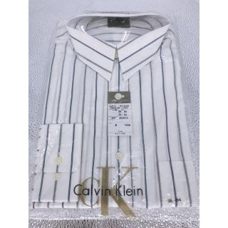 カルバンクライン(Calvin Klein)の(新品未使用)CK カルバンクライン　ドレスシャツ　ホワイト(シャツ)