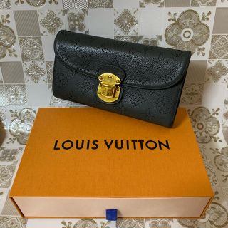 ルイヴィトン(LOUIS VUITTON)の美品 LOUIS VUITTON ルイヴィトン マヒナ アメリア 長財布 グレー(財布)