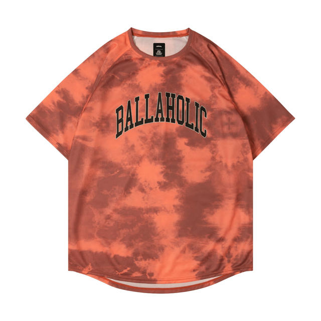 ballaholic college logo cool tee オレンジ