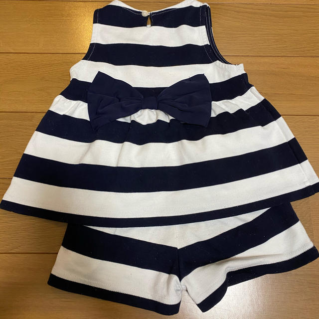 petit main(プティマイン)のプティマイン petit main  ボーダーセットアップ キッズ/ベビー/マタニティのキッズ服女の子用(90cm~)(その他)の商品写真