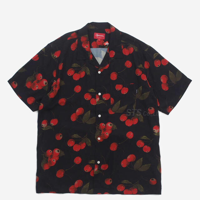 メンズsupreme cherry rayon shirt L