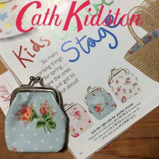 キャスキッドソン(Cath Kidston)の新品 キャスキッドソン ミニクラスプパース ローズスプリグブルー(コインケース)