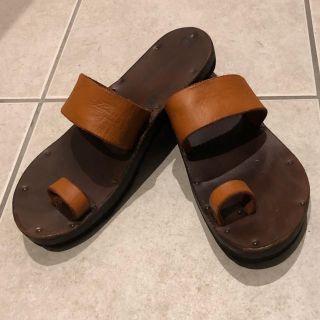 ビルケンシュトック(BIRKENSTOCK)のもっち様専用 ユッタニューマン HERMES ブラウン(サンダル)