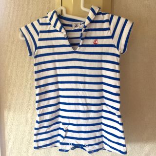 プチバトー(PETIT BATEAU)のpetit bateau セーラー服(ロンパース)