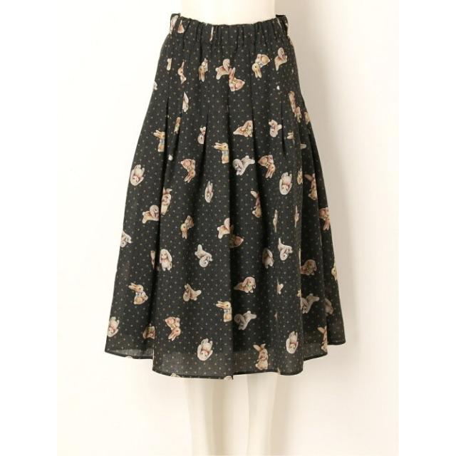 franche lippee - Franche lippee うさぎ柄オリプリ丈長スカート
