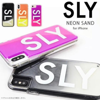 スライ(SLY)のSLY新作★ネオンサンドiPhoneXSMAXケース(iPhoneケース)