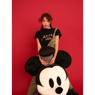 スタイルナンダ(STYLENANDA)のSTYLENANDA ディズニー ミッキー ラウンドネックTシャツ(Tシャツ(半袖/袖なし))