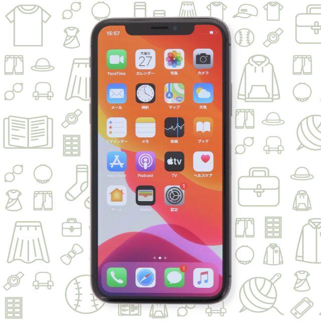 iPhone(アイフォーン)の【C】iPhoneX/64/SIMフリー スマホ/家電/カメラのスマートフォン/携帯電話(スマートフォン本体)の商品写真