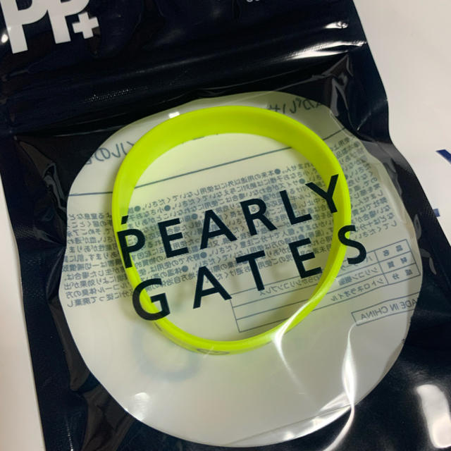 PEARLY GATES(パーリーゲイツ)のパーリーゲイツ 虫よけ ラバーバンド イエロー 黄色 新品 未開封 虫除け スポーツ/アウトドアのゴルフ(その他)の商品写真