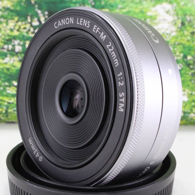 全品送料無料 Canon 単焦点広角レンズ EF-M22mm F2 STM シルバー