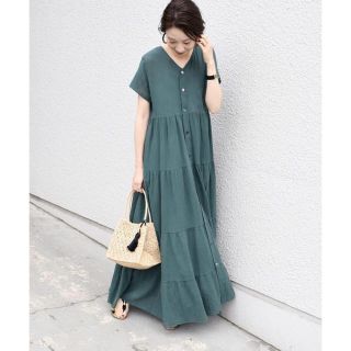 シップスフォーウィメン(SHIPS for women)の美品♡SHIPS＊ヨウリュウティアード2wayワンピース(ロングワンピース/マキシワンピース)