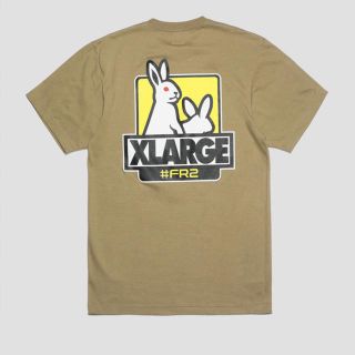 エクストララージ(XLARGE)のFR2 XLARGE Tシャツ ベージュ L fxxk icon tee 2(Tシャツ/カットソー(半袖/袖なし))