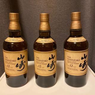 サントリー(サントリー)の山崎12年 3本セット　新品未開封(ウイスキー)