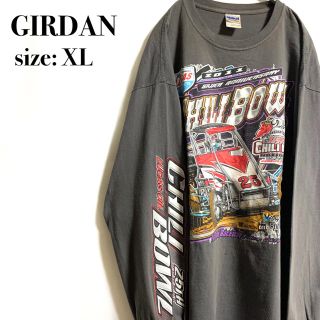 ギルタン(GILDAN)のGIRDAN チリボウル カーレース レーシングカー  ミゼット アームロゴ(Tシャツ/カットソー(七分/長袖))