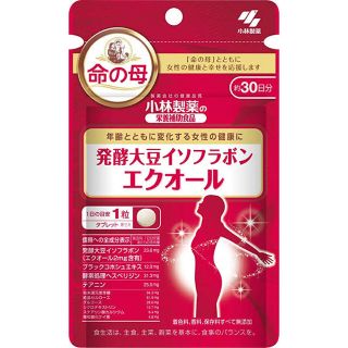 コバヤシセイヤク(小林製薬)の小林製薬の栄養補助食品 発酵大豆イソフラボン エクオール 30粒(ダイエット食品)