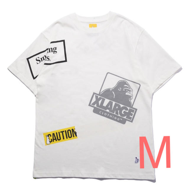 XLARGE(エクストララージ)の【新品】FR2 × XLARGE Random Logo Tee 白 M メンズのトップス(Tシャツ/カットソー(半袖/袖なし))の商品写真